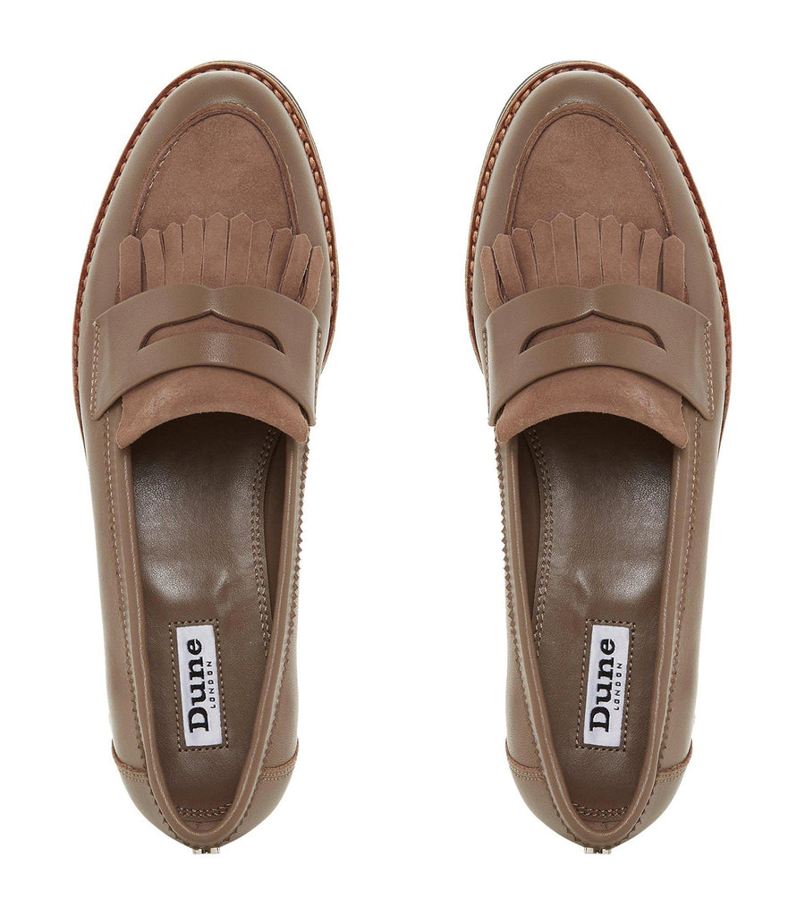 dune gracella flatform loafers