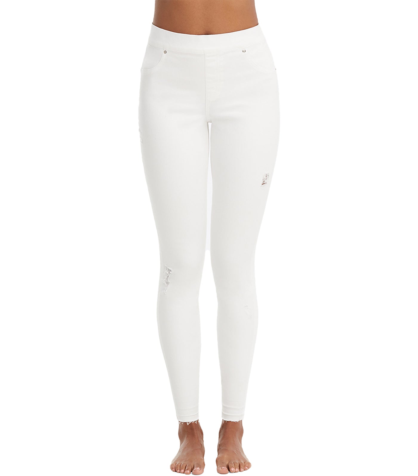 NEW Spanx Jean-ish Leggings in White - Size S #1267