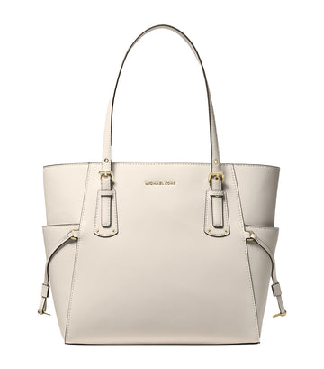 michael kors voyager medium crossgrain leather tote bag