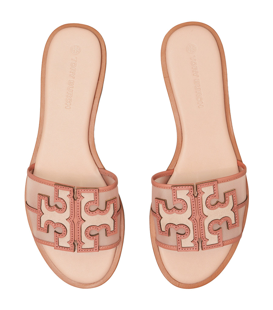 tory burch ines slide pink