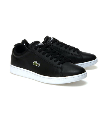 lacoste leather black shoes