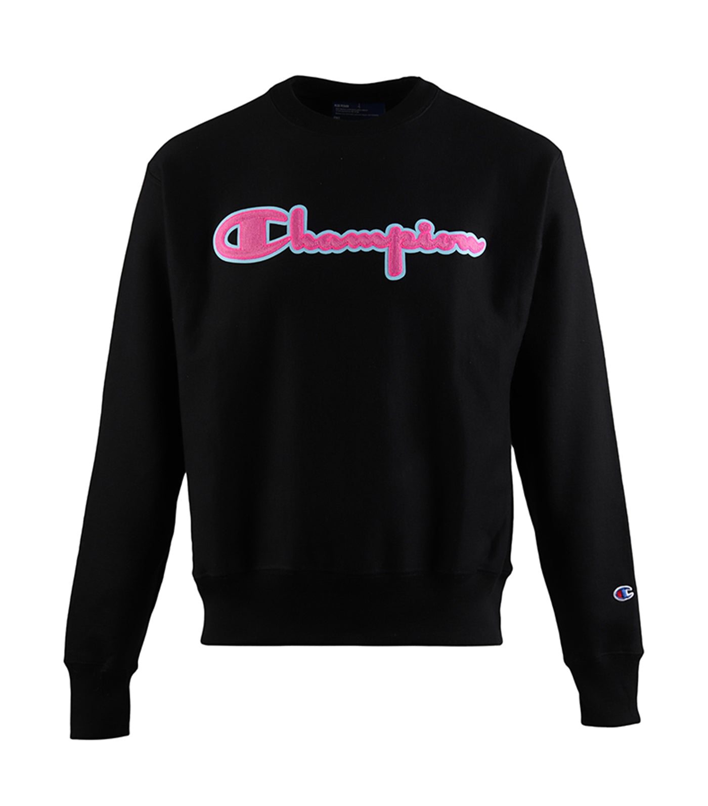 Champion Reverse Weave Script Logo Crewneck T-Shirt Black