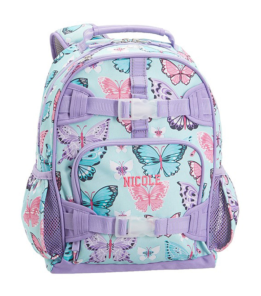 Pottery Barn Kids Mackenzie Aqua Lavender Pretty Butterflies Backpacks Rustans