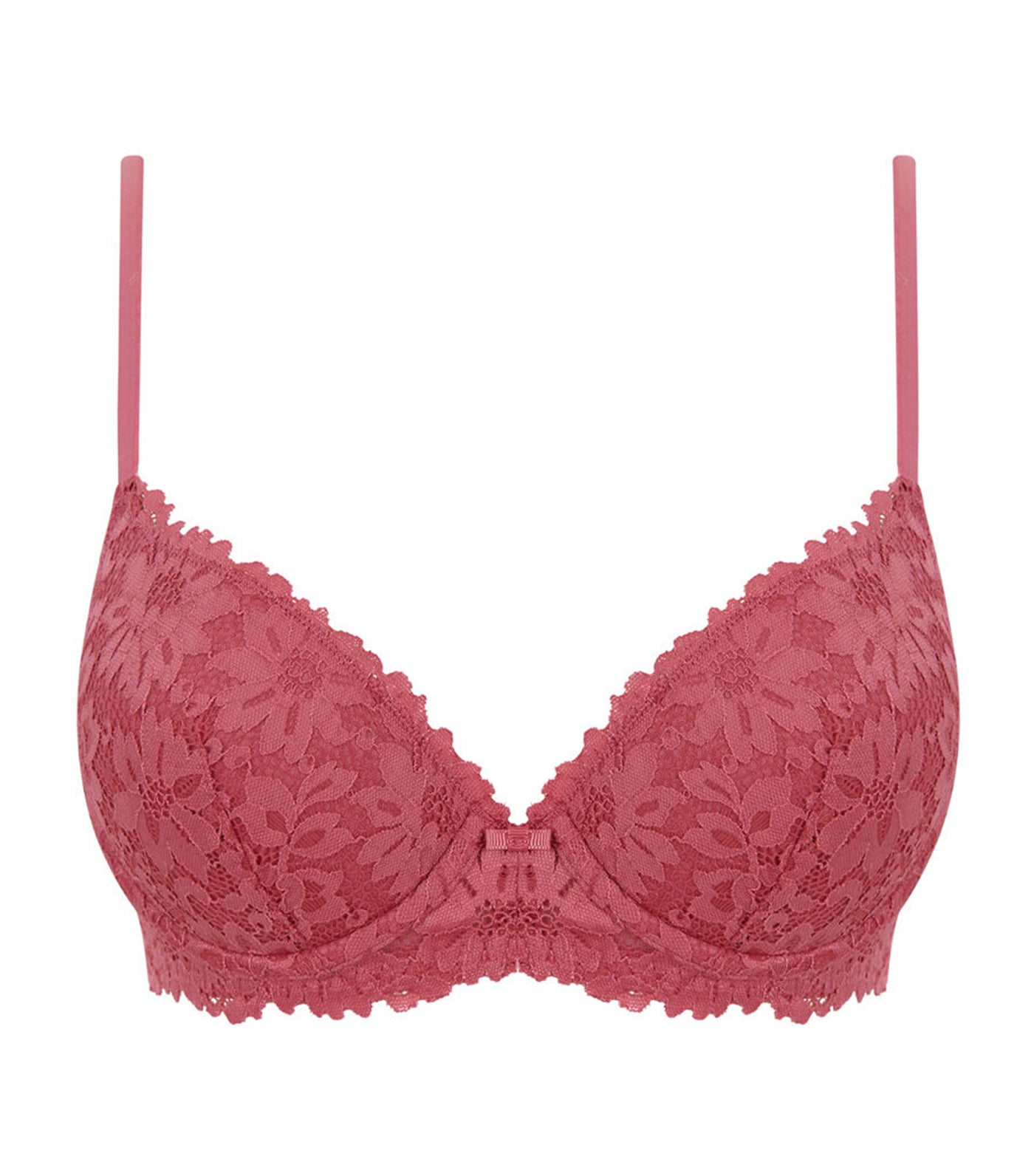 Women'secret Classic Floral Lace Bra Maroon