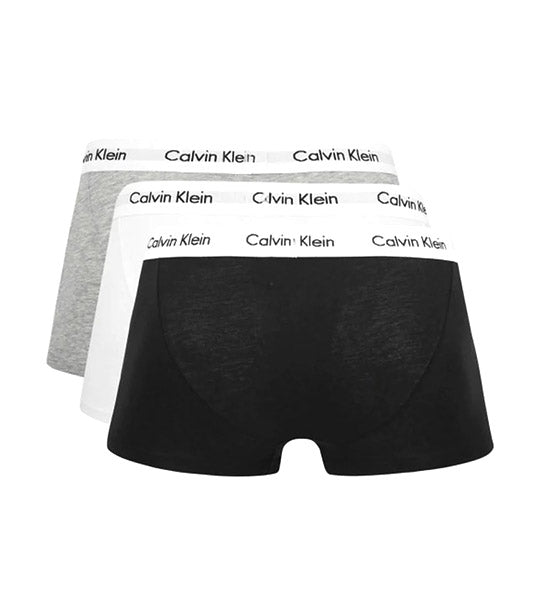 Calvin Klein Modern Cotton Stretch 3 Pack Low Rise Trunk,  PinkandNavyandGrey, Size L