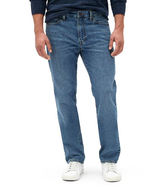 GAP Men's Soft Wear Stretch Slim Fit Denim Jeans, Midnight Wash