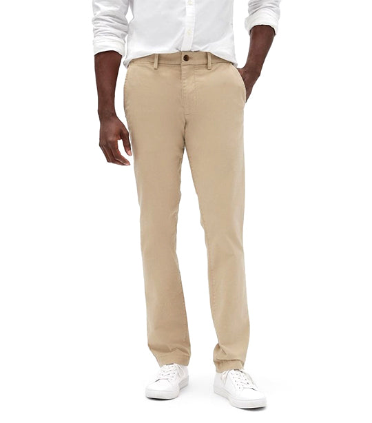 GapFlex Essential Khakis in Slim Fit with Washwell Soft Black