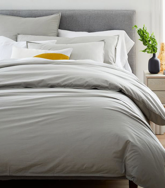 cotton percale duvet cover