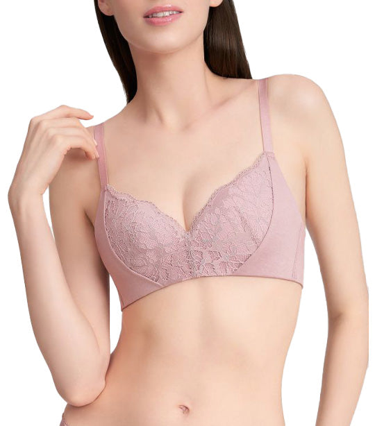 Natural Elegance Sleek Non-Wired Padded Bra in Abstinthe