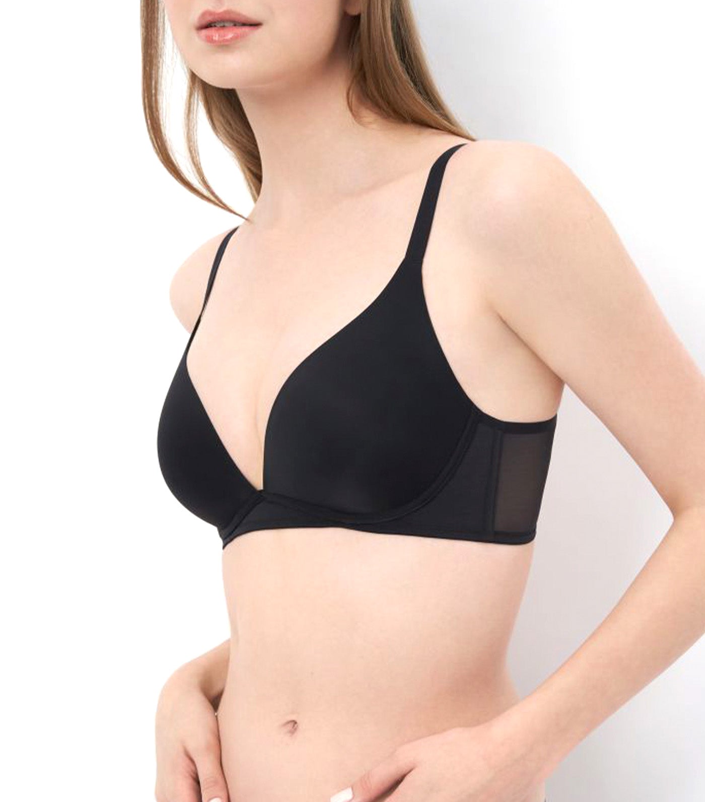 Buy Triumph Padded Wired Demi Coverage Push-Up Bra - Black at Rs.1709  online