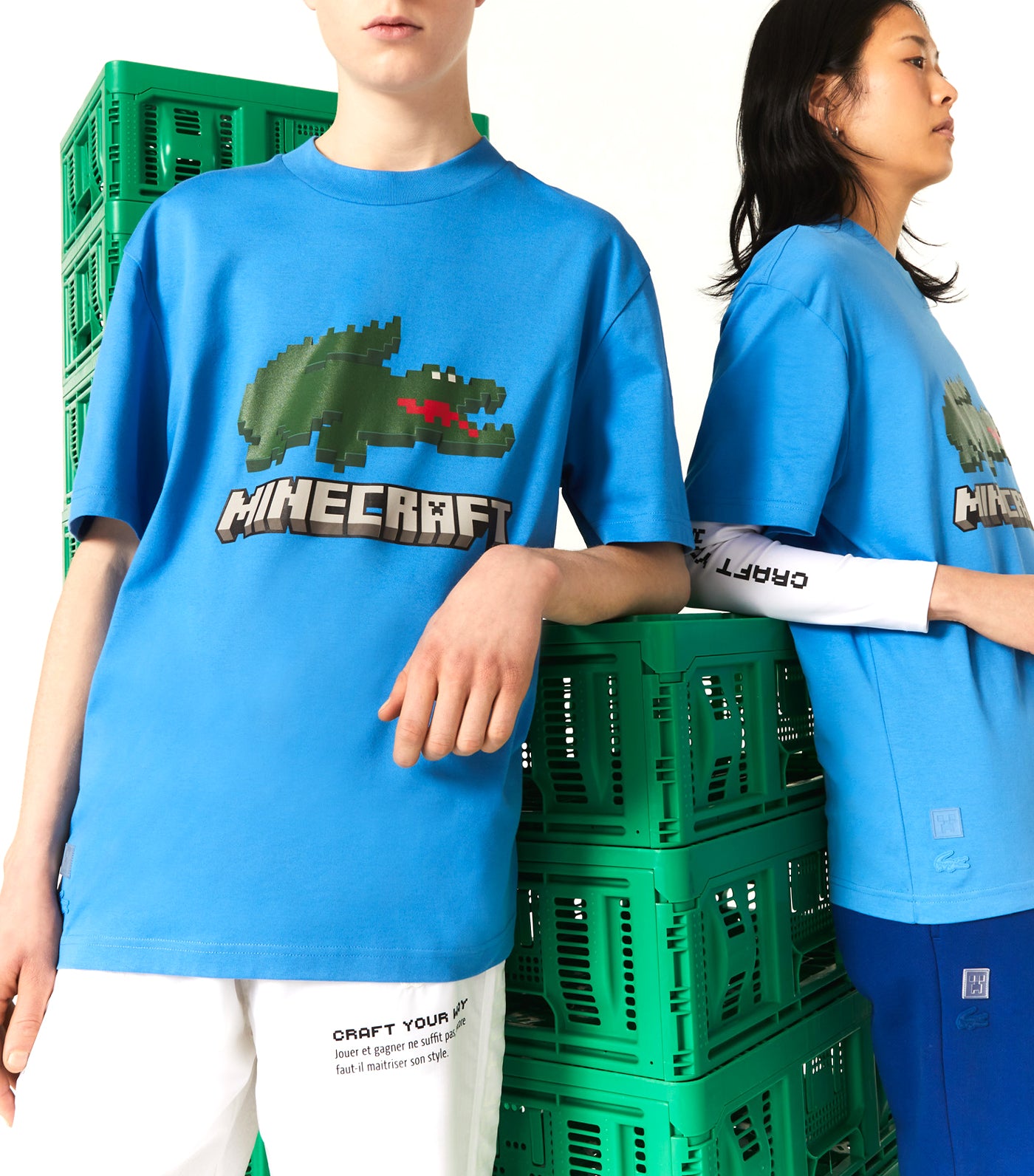 Lacoste x Minecraft Unisex Classic Fit Organic Cotton Polo Ethereal