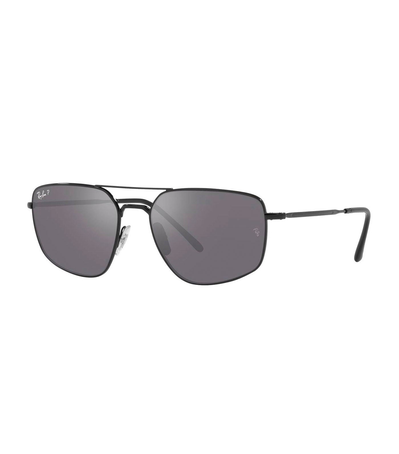 Ray-Ban Powderhorn RB4357/6552/GA Bi-Gradient Black/Clear Blue