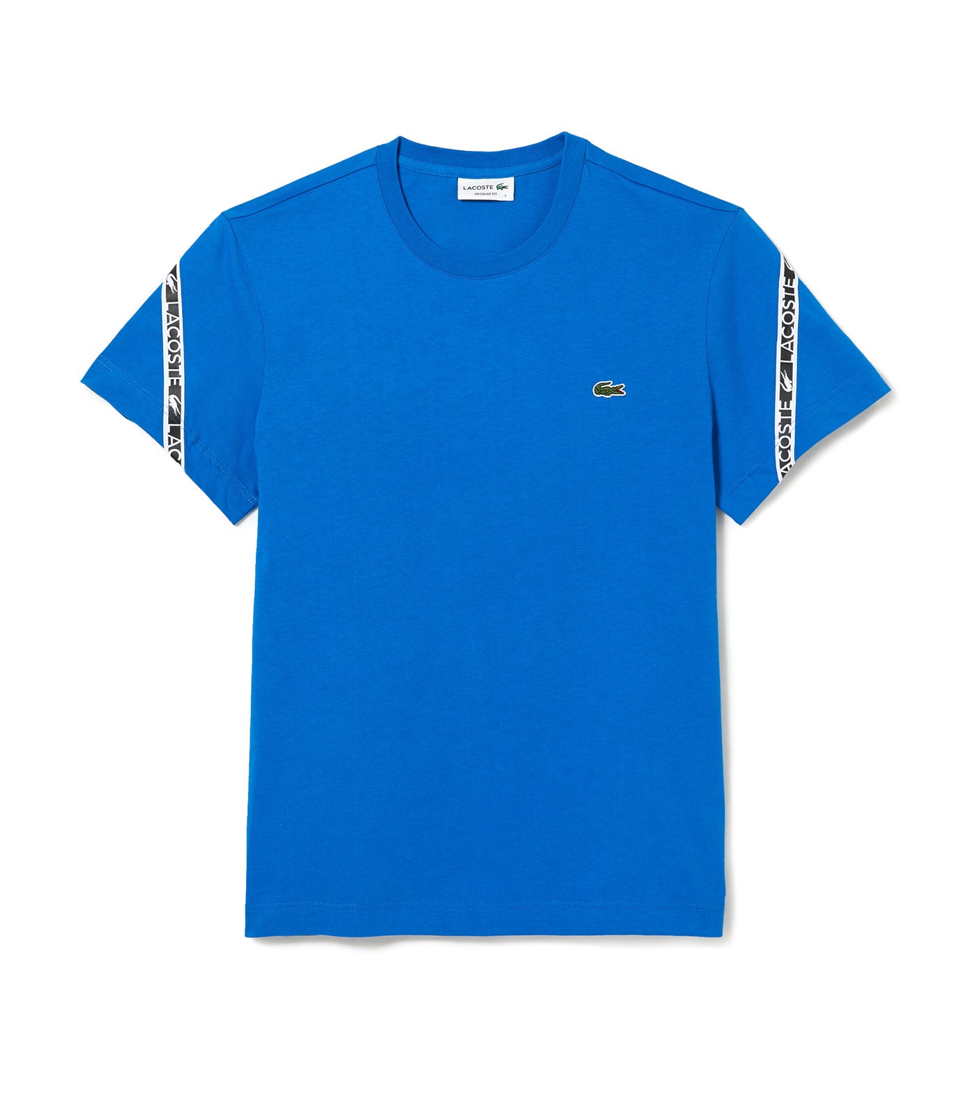 Lacoste Men's Héritage Regular Fit Color-Block Stretch Piqué T-Shirt  Marina/Danube/Samui