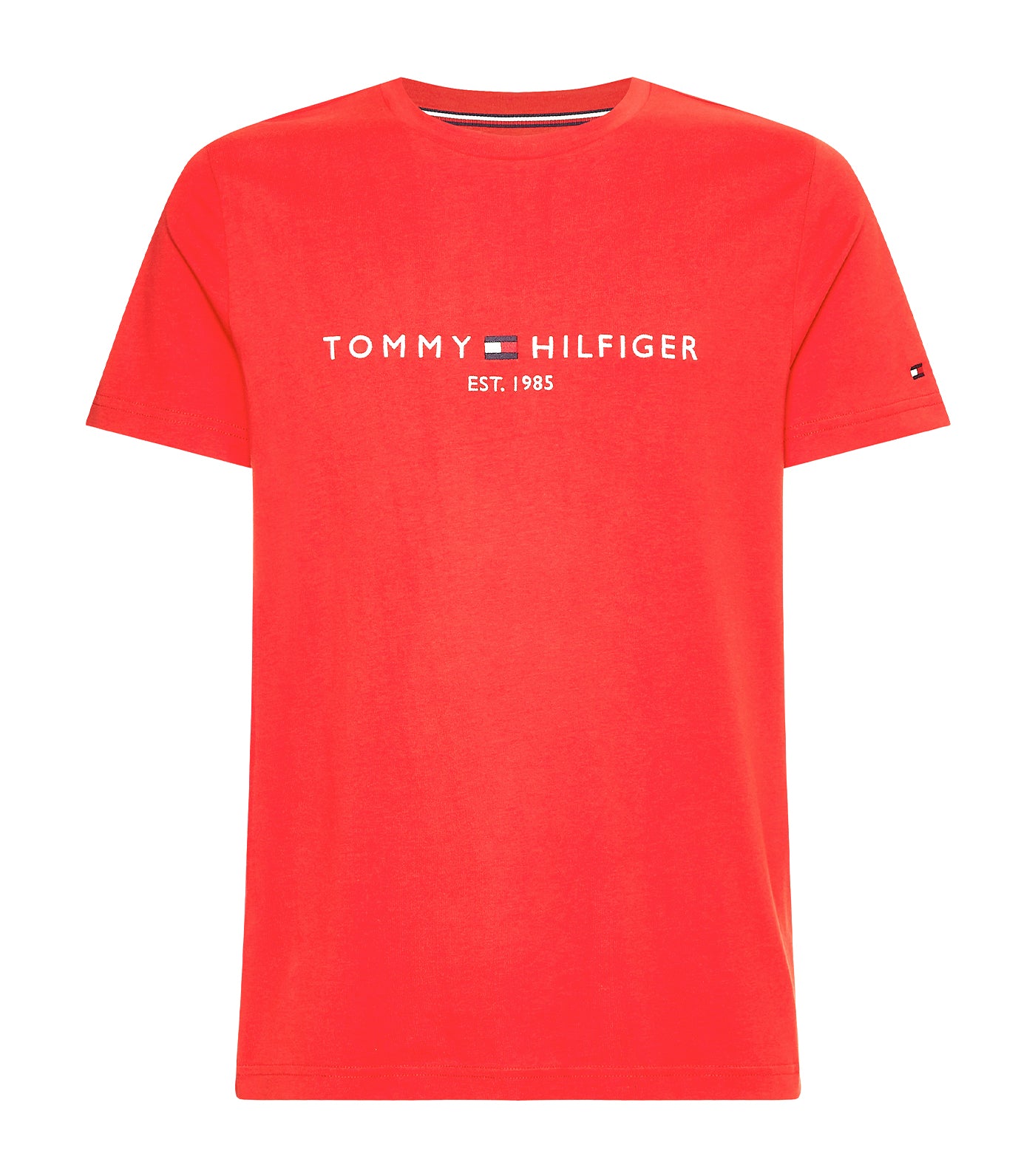Red Tommy Tee Primary Logo Hilfiger Men\'s