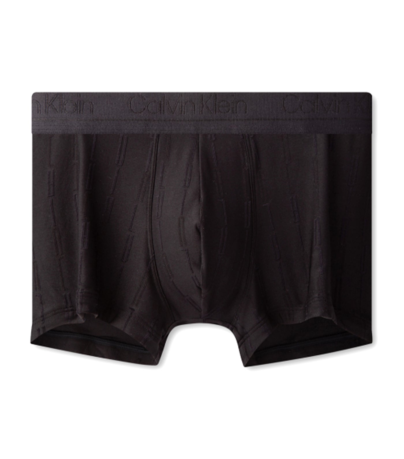 Calvin Klein Embossed Icon Cotton Stretch Trunks, Black/Gold, S