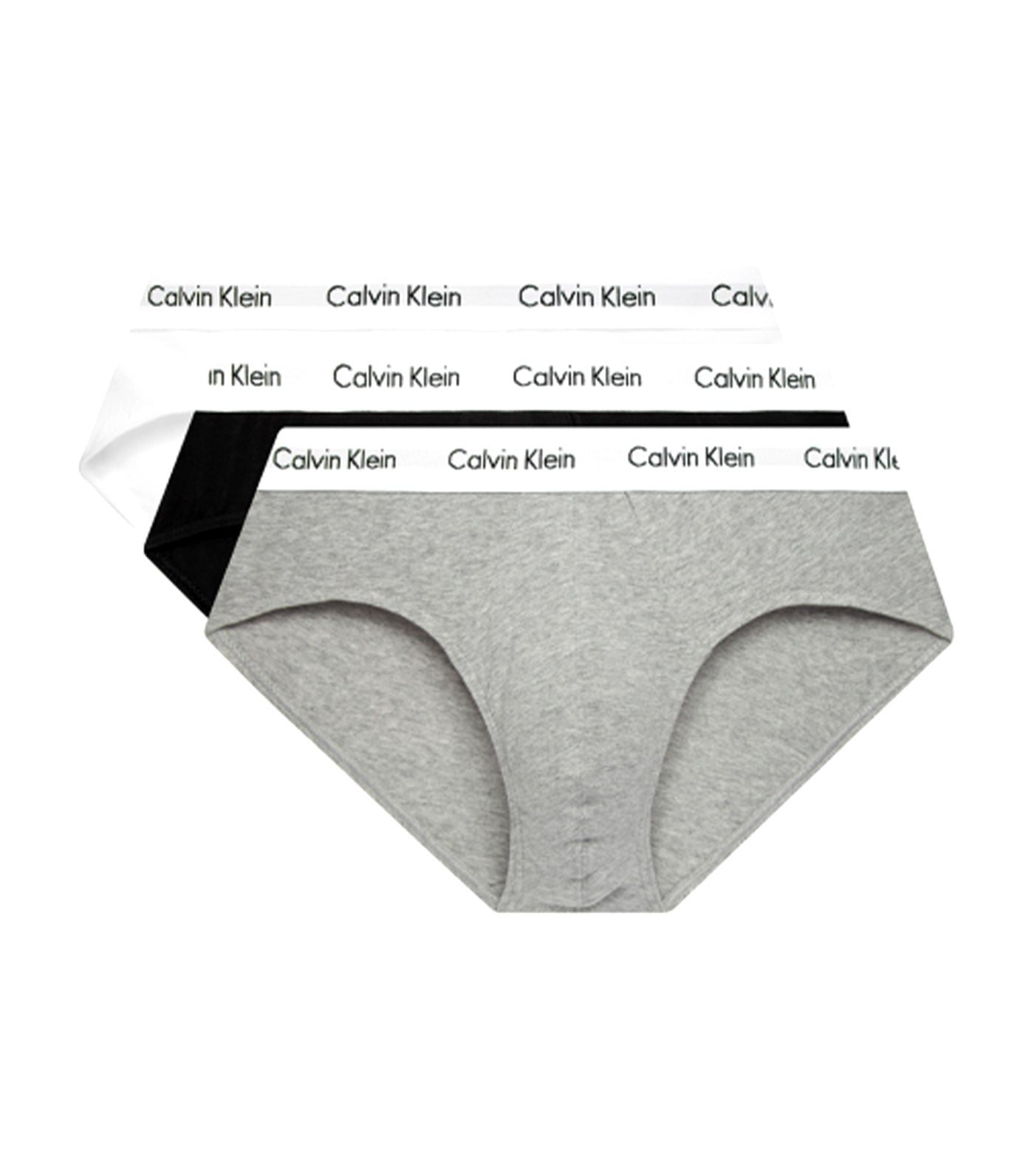 Calvin Klein Modern Cotton Stretch Naturals Hip Brief 3-Pack NB3342-903 -  Free Shipping at LASC
