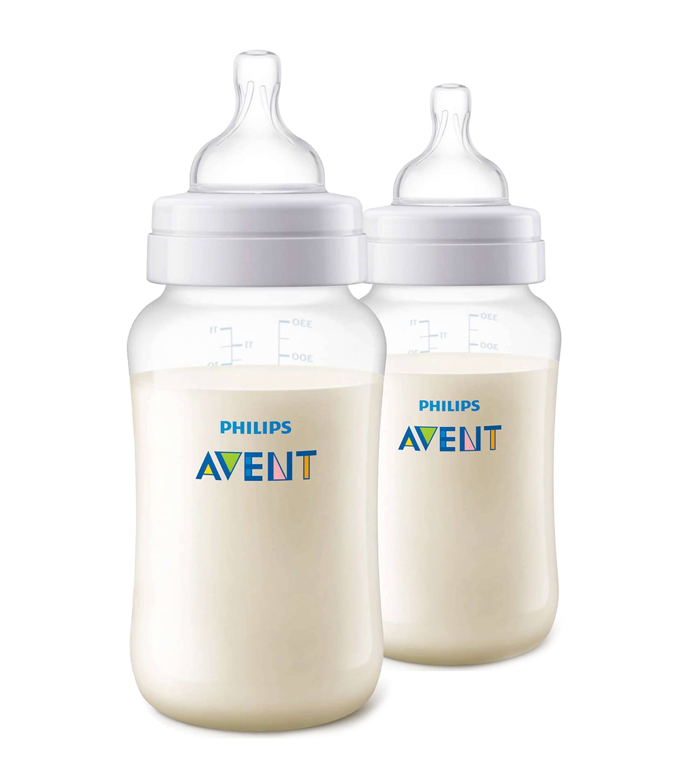  Philips Avent Anti-colic Baby Bottles Clear, 4oz, 3 Piece :  Baby