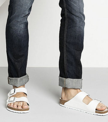 birkenstock arizona white leather