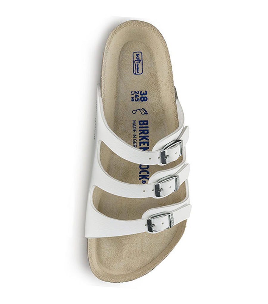 birkenstock florida soft footbed white