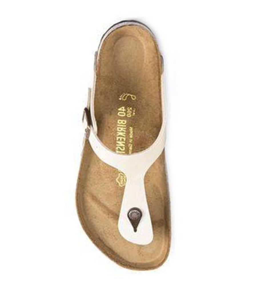 birkenstock gizeh graceful pearl white