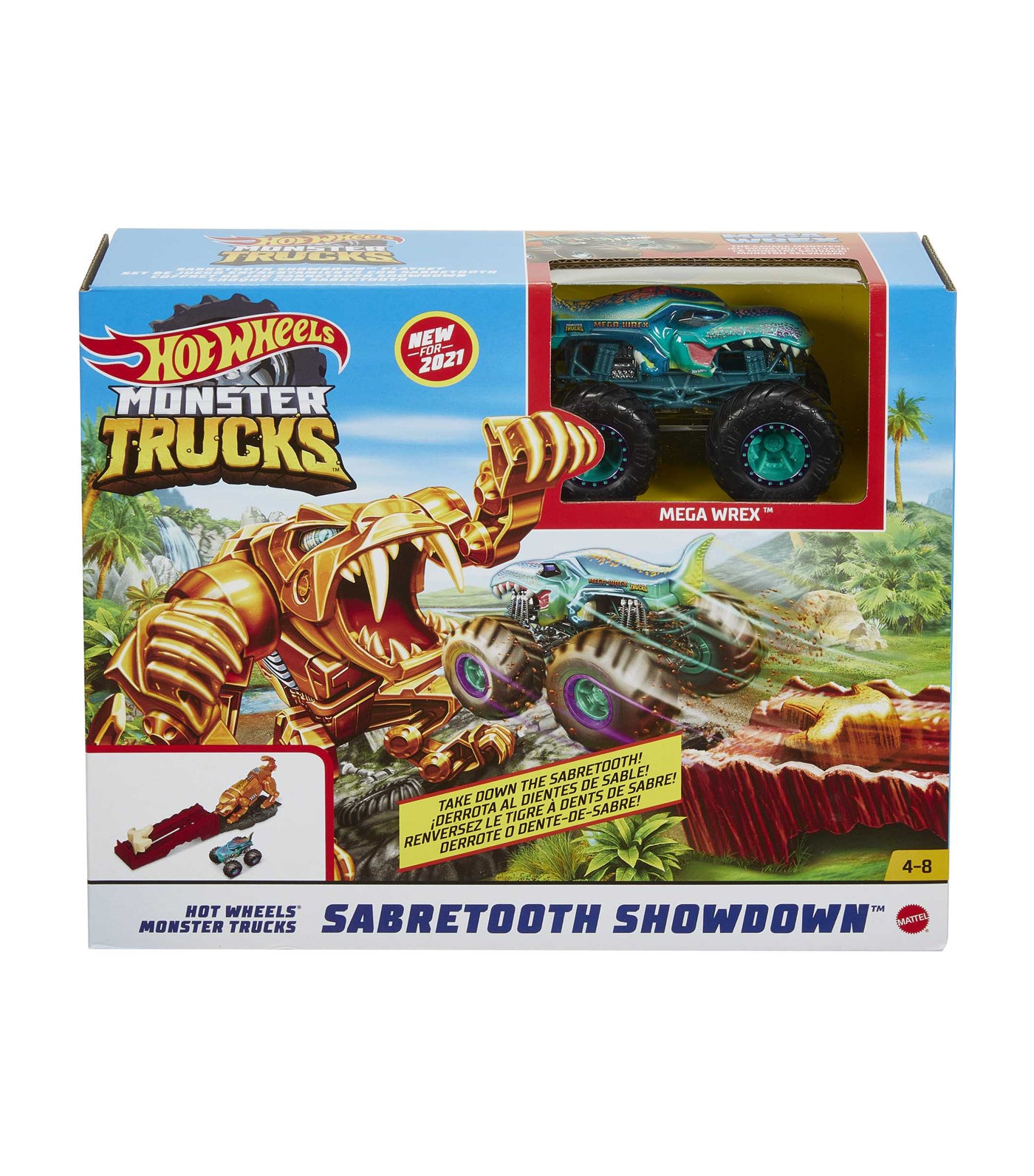 Hot Wheels Monster Trucks Arena Smashers & Truck Set w/2 Free