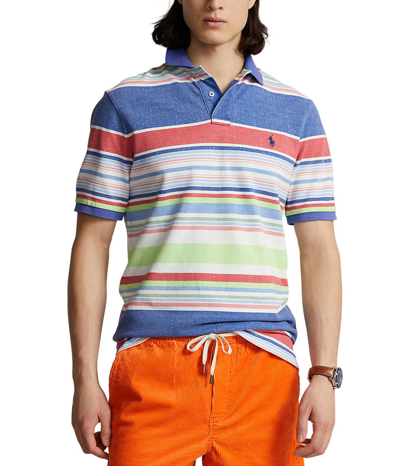 Men's Classic Fit Striped Seersucker Shirt, Polo Ralph Lauren