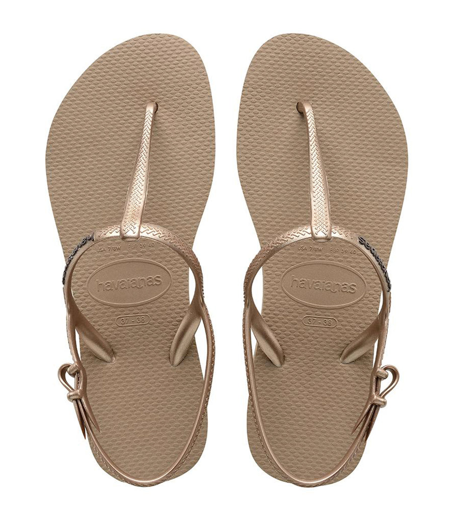 havaianas rose gold sandals