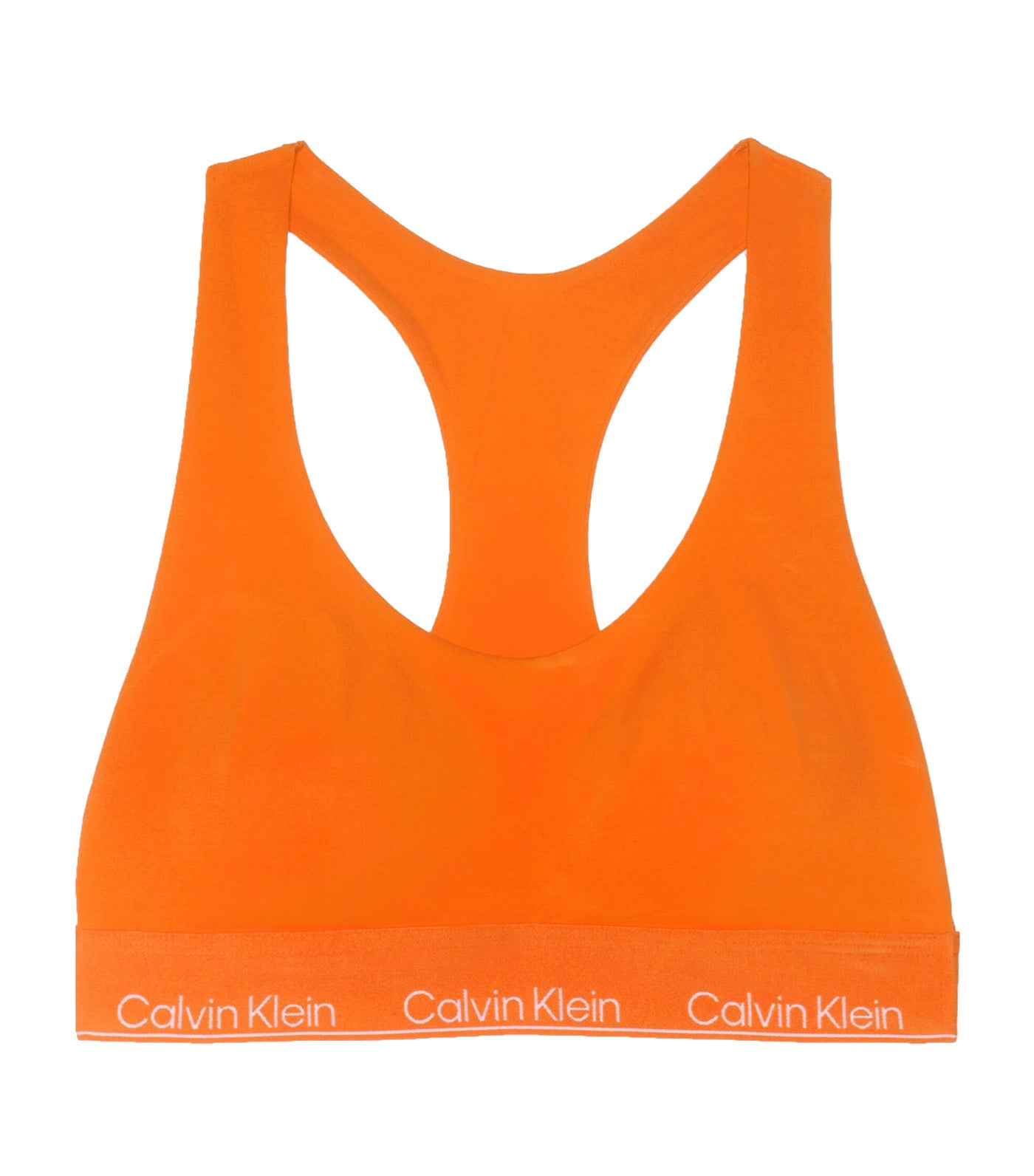 Calvin Klein Plus Size Form To Body unlined bralette with tonal logo in  stone