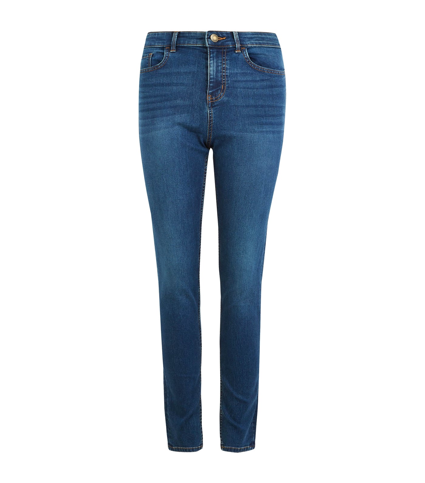 Marks & Spencer Regular Fit Stretch Jeans with Stormwear™ Medium Blue