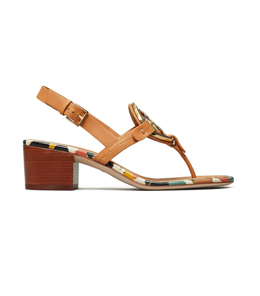 tory burch miller enamel logo sandal