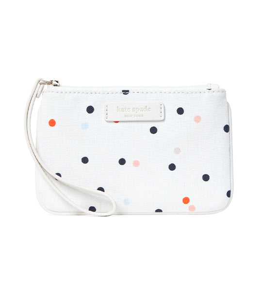 Kate Spade New York Free Evergreen Zip Top Pouch in Multi Dot Canvas –  Rustan's