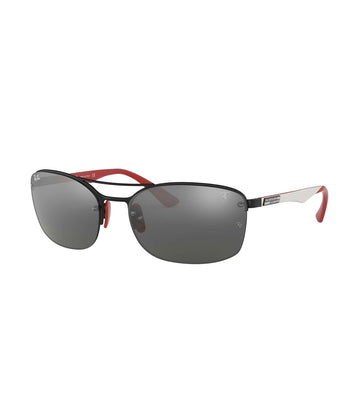 Ray-Ban Ferrari Carbon Fiber Sunglasses 63 Gray Mirror – Rustan's