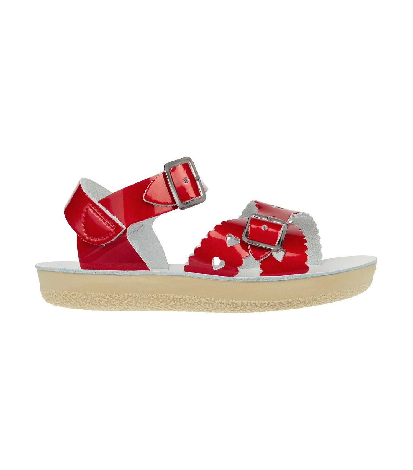 saltwater sandals candy red