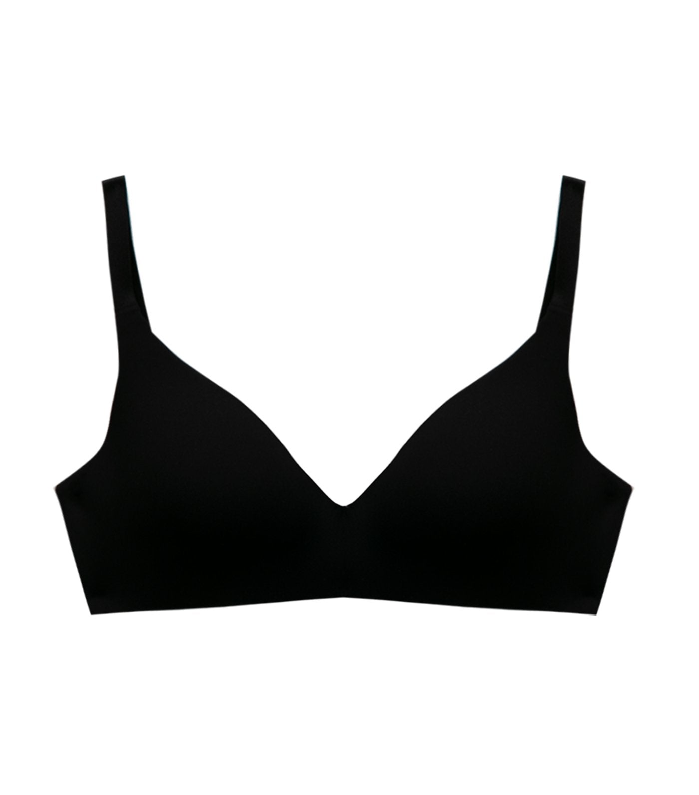 TRYLO Women's Non-Wired Bra Alpa 44D Black - Roopsons