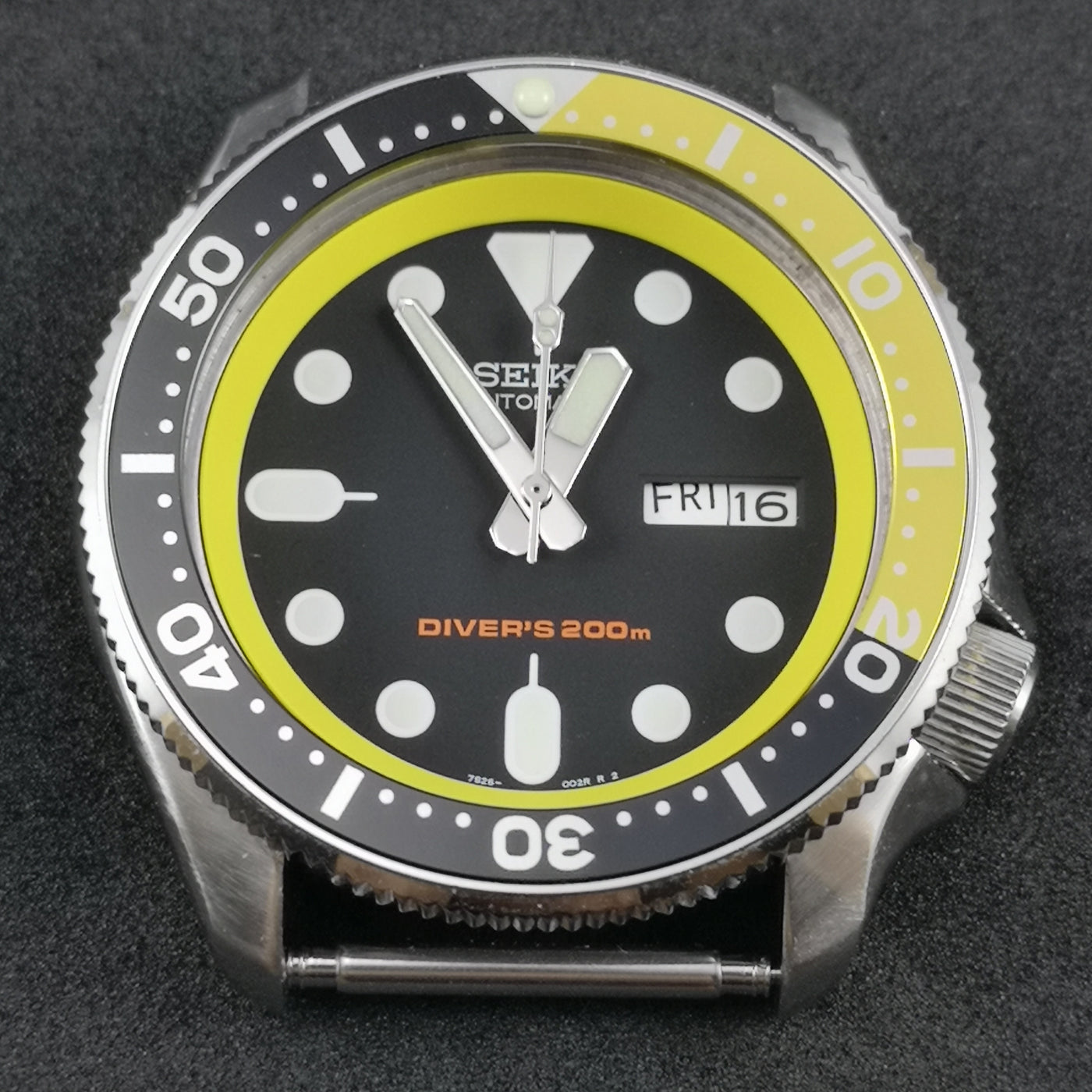 AI0065 SKX007 Aluminum Bezel Insert - Black/Yellow – Watch&Style