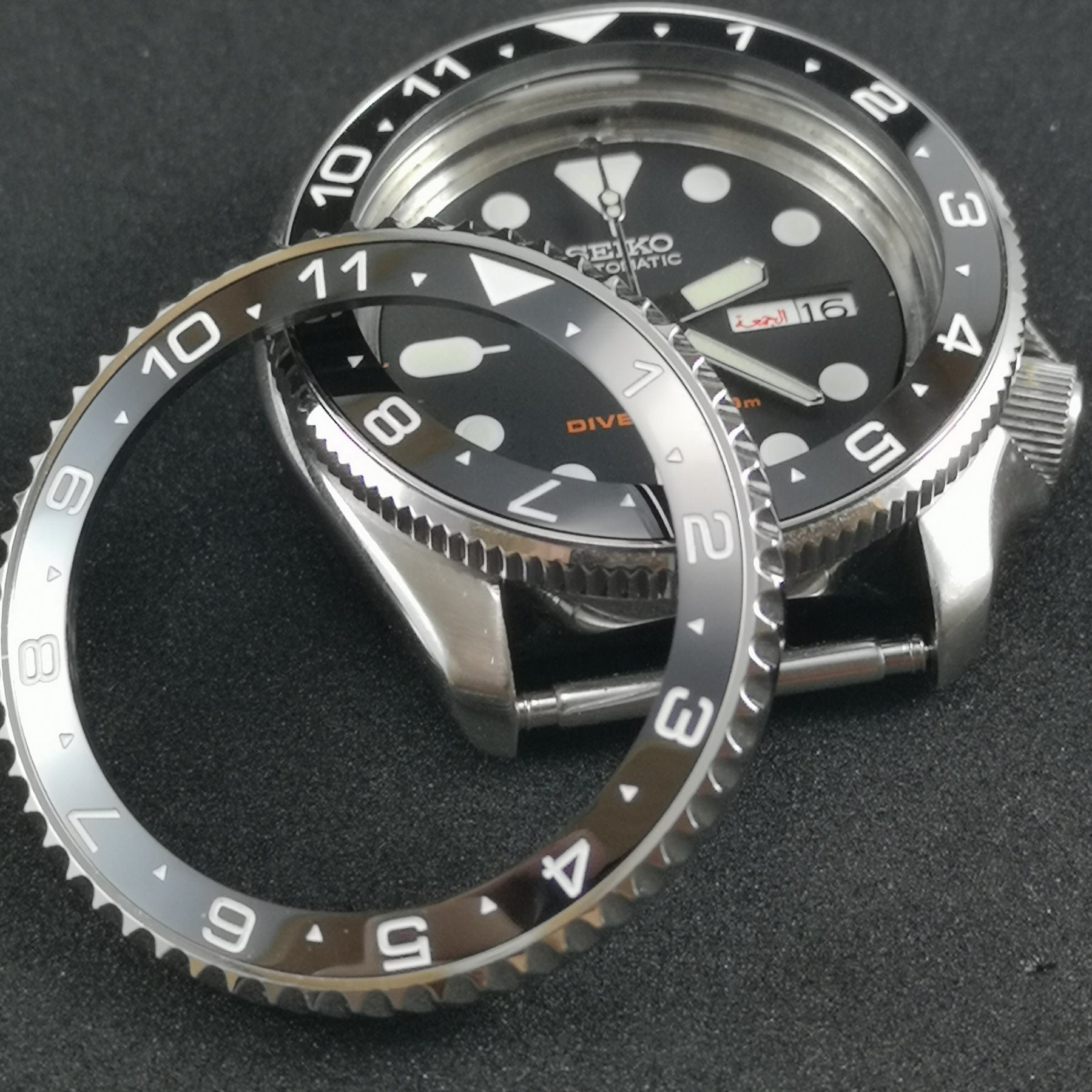 CI0008 SKX007 Dual Time Ceramic Bezel Insert – Watch&Style