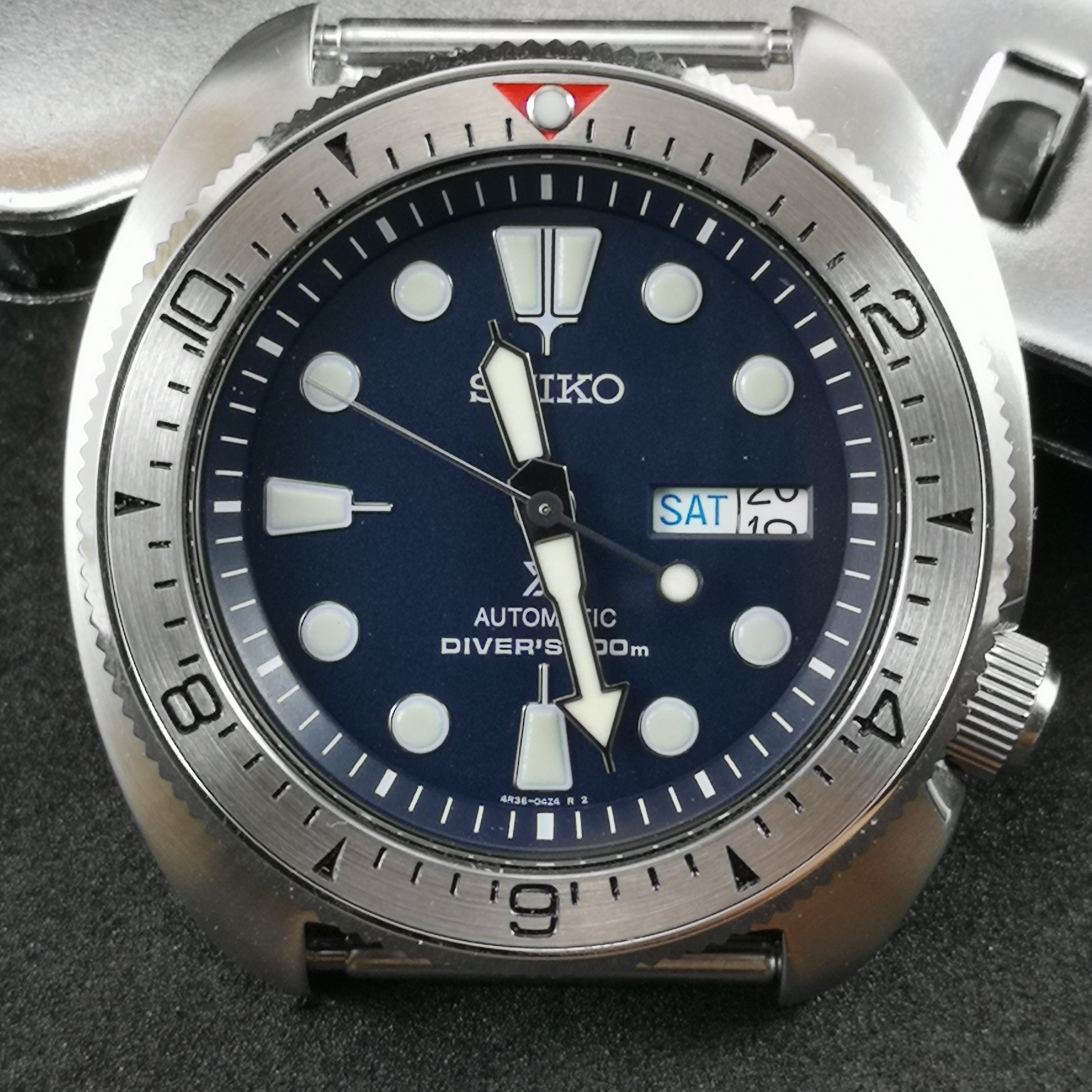 SI0106 Seiko SRP Turtle Re-issue Stainless Bezel Insert | Watch&Style