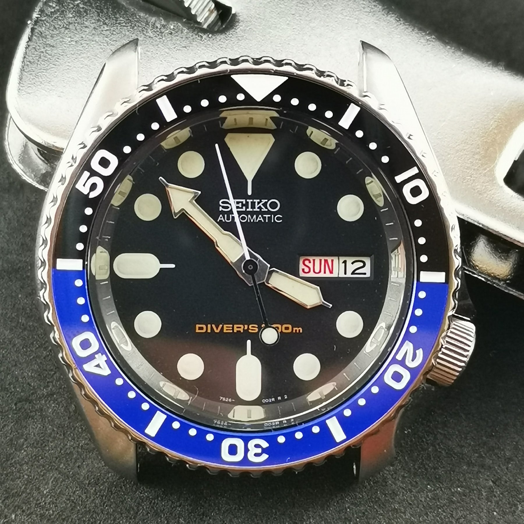 CI0016 SKX007 Flat Ceramic Bezel Insert Batman SKX Style | Watch&Style