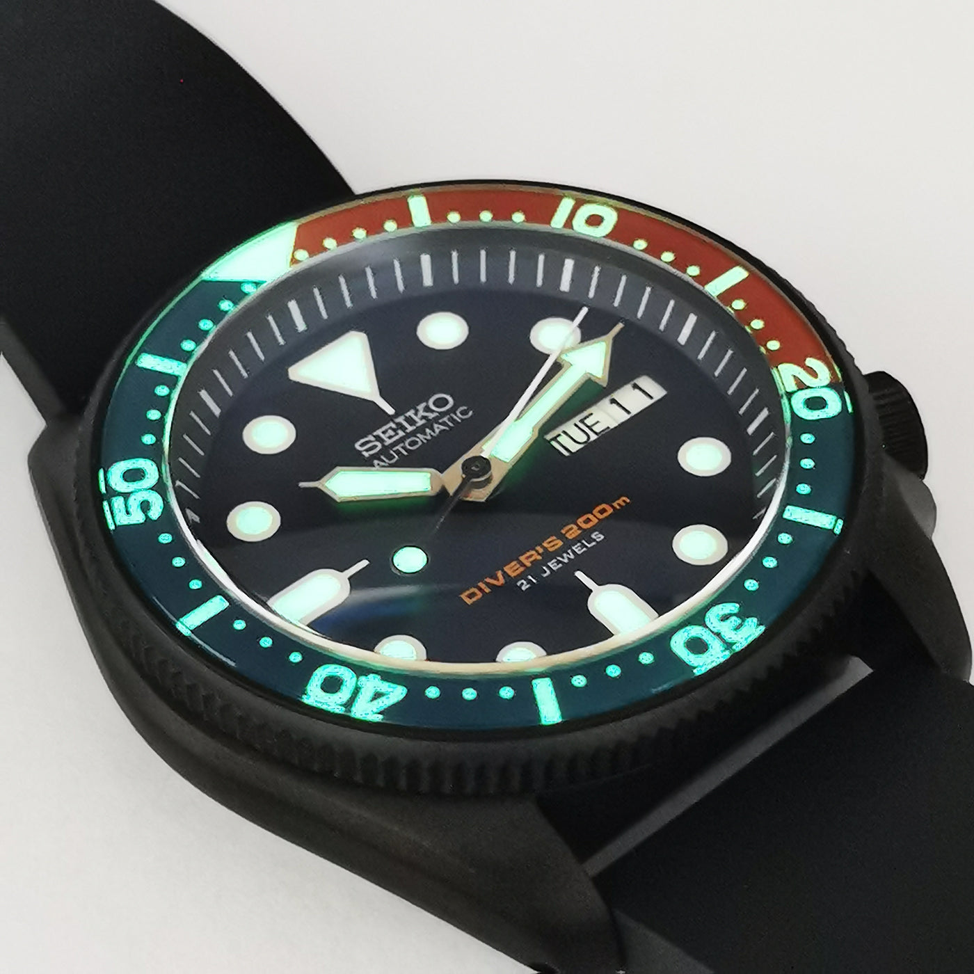 G0571 SKX007 Flat Glass Bezel Insert SKX Style | Watch&Style