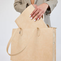 Beige Work Tote - Designer Laptop Bag for Women | Béis