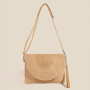 Fame Tight Woven Envelope Clutch Bag - Blorenias Boutique 