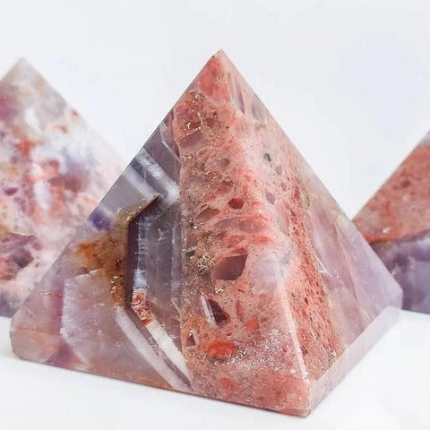 Rare Pink Amethyst Crystal Pyramids