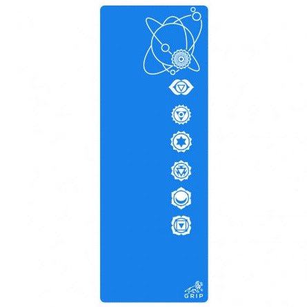 Grip 36 Inches x 78 Inches, 10MM Thickness, Blue Color, Yog Asana Design Yoga  Mats For