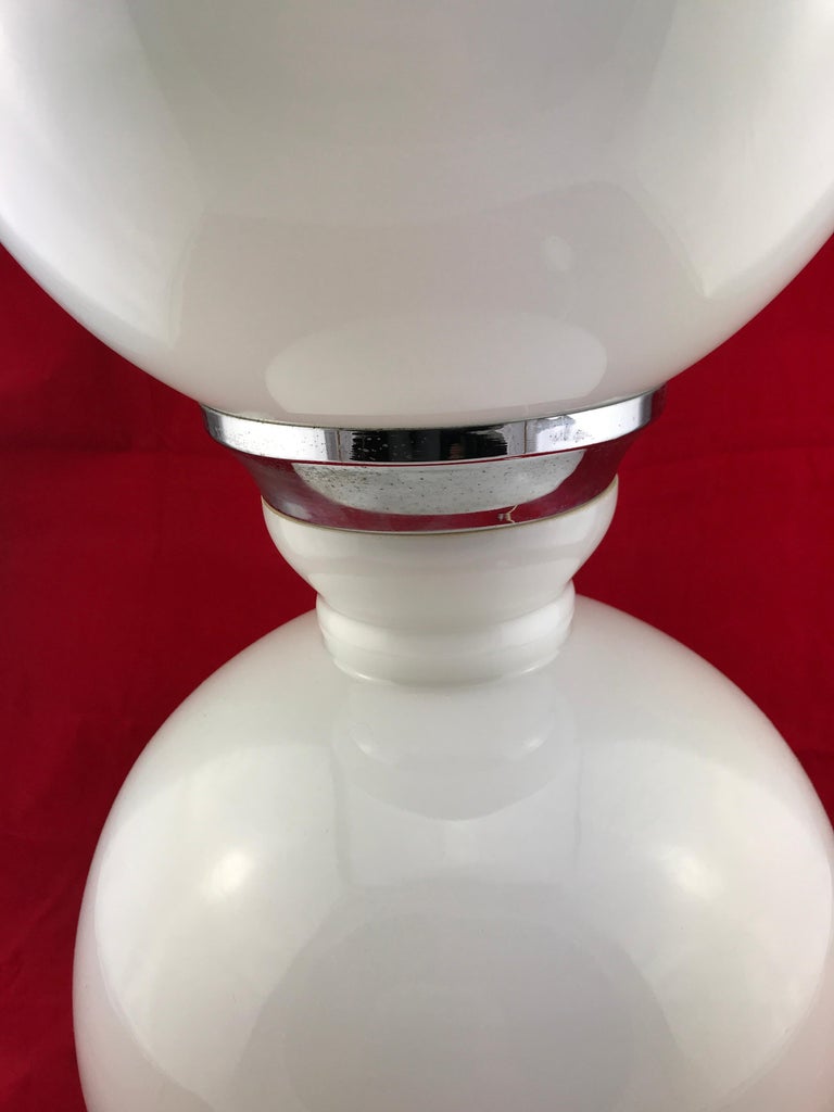 Space Age Midcentury Italian Murano Glass Table Lamp 1960s