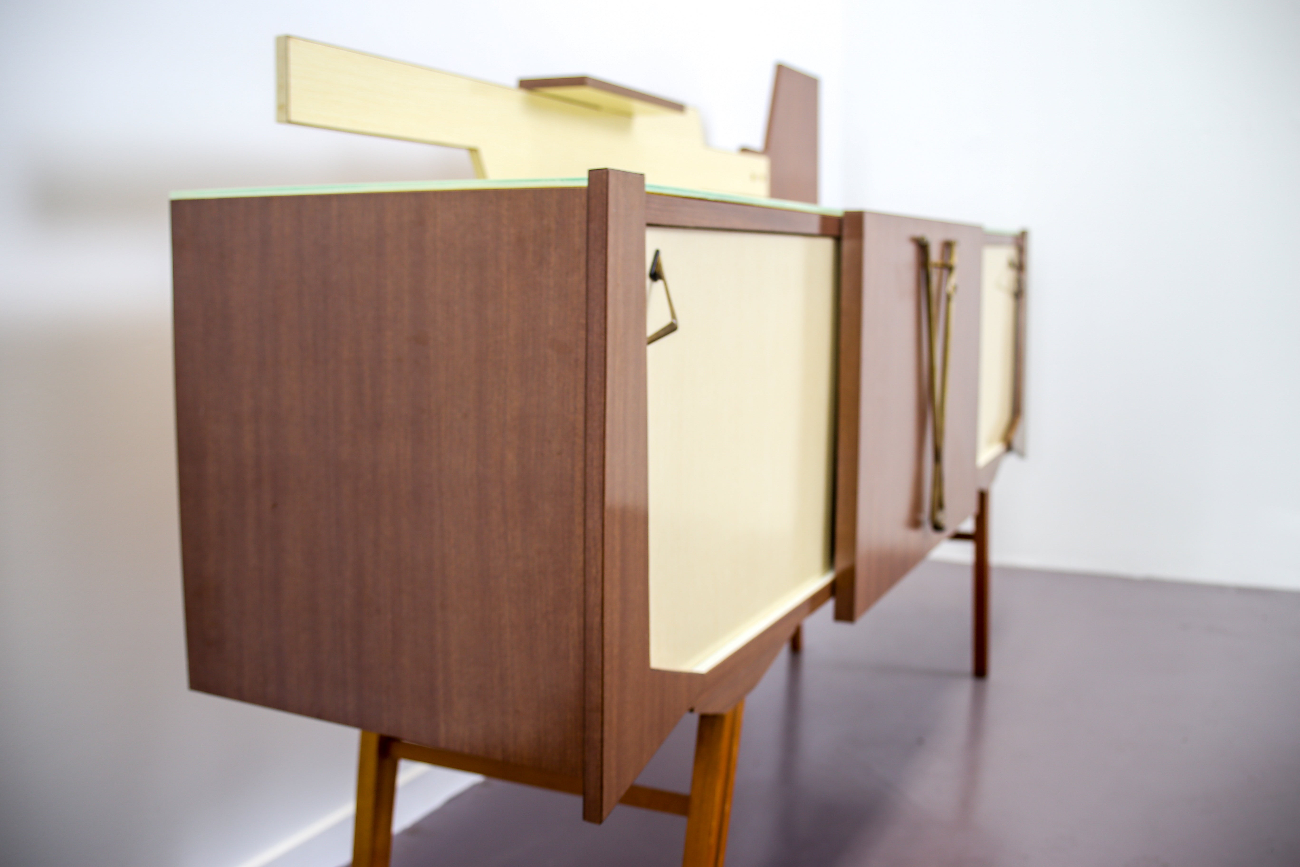 Geometric Italian Sideboard Bar 1960 Lumini Collections