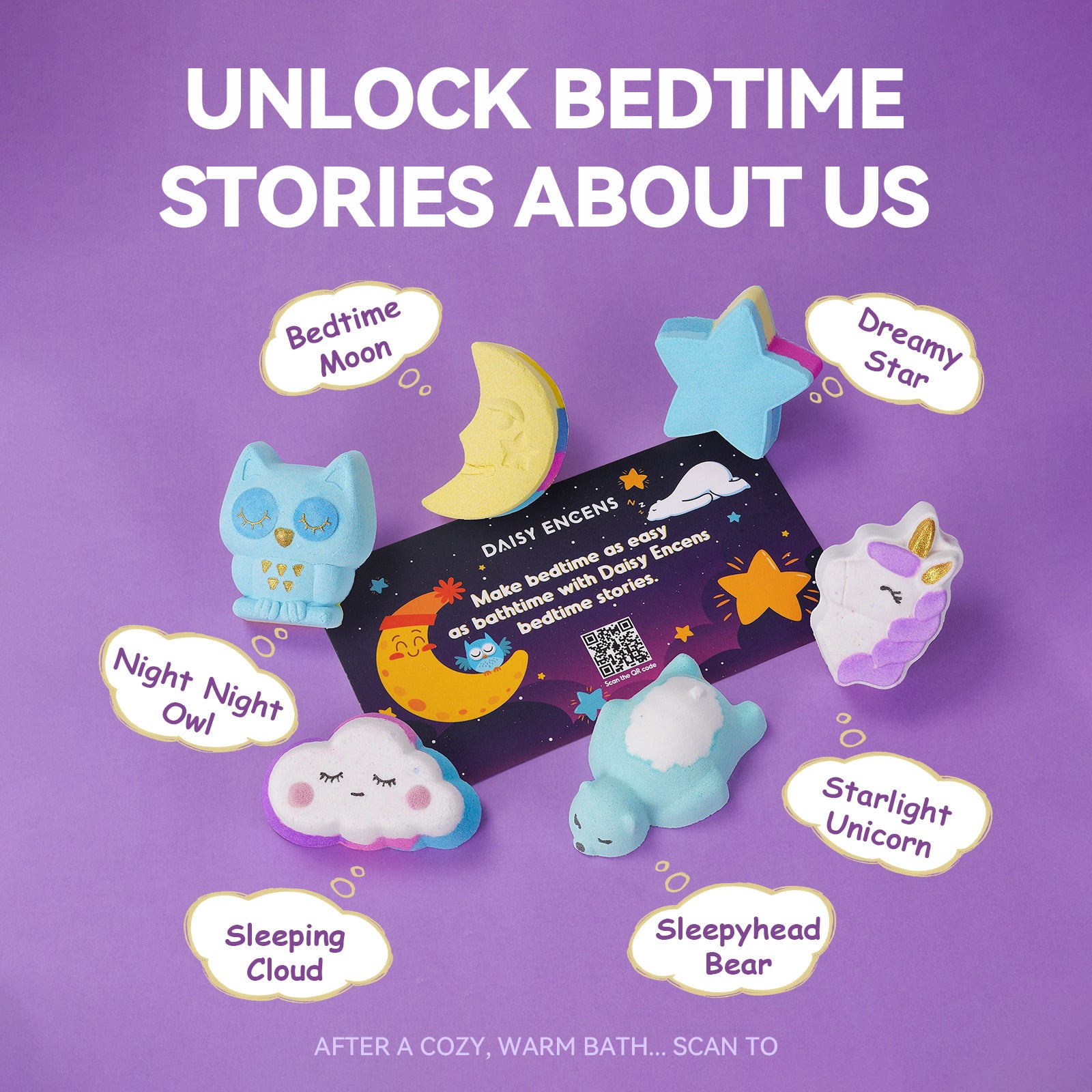 Moonlight Adventure Bedtime Story Bath Bomb Gift Set