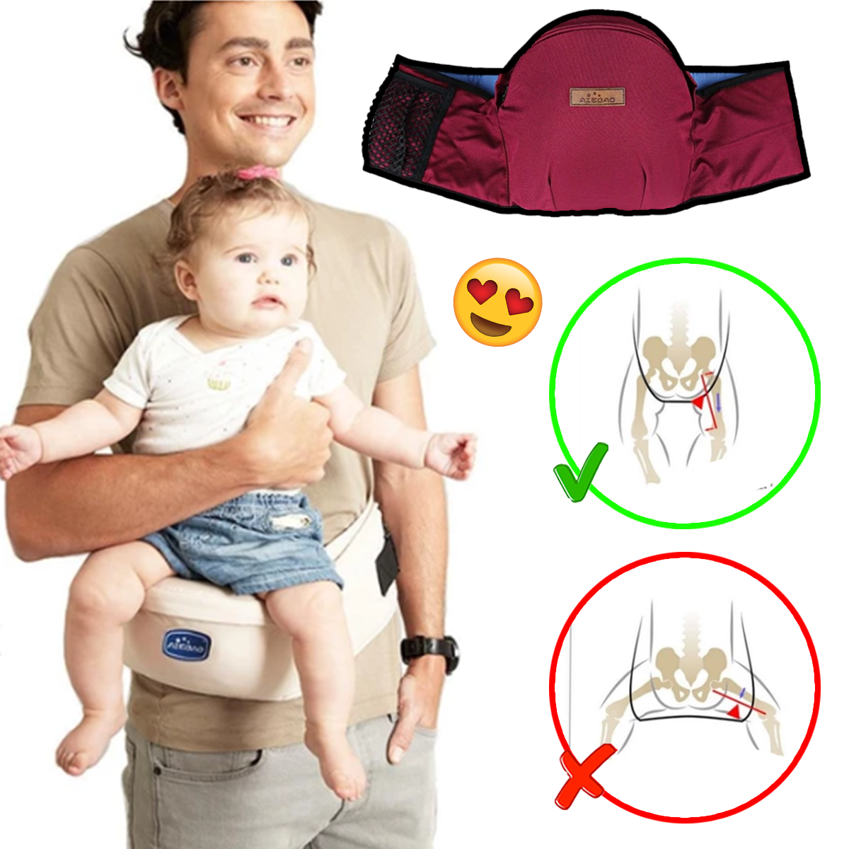 hip support baby carrier