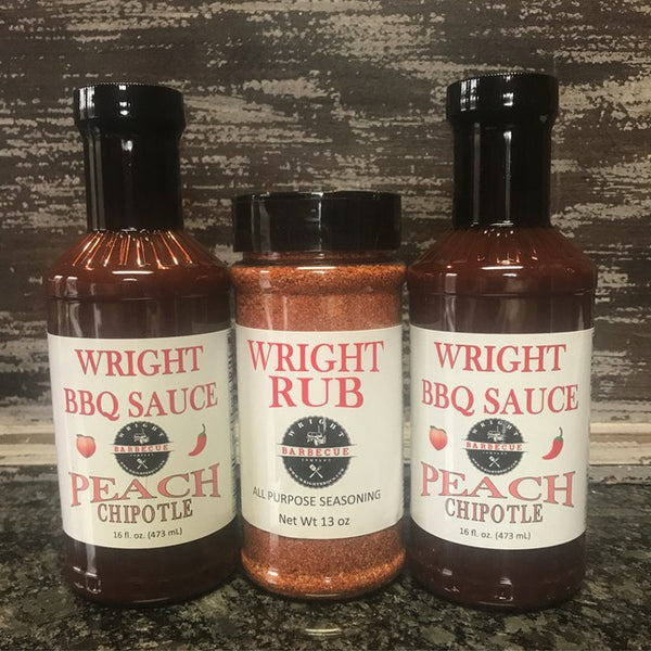 Two BBQ Sauce & 11.5oz All Purpose Wright Rub – Wright BBQ Company