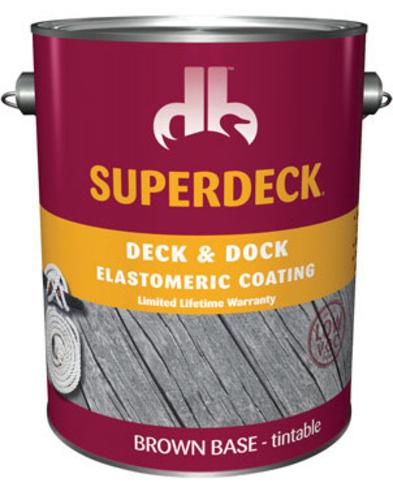 Superdeck SC-3104-4 Deck & Dock Elastomeric Coating, Gallon, Brown ...