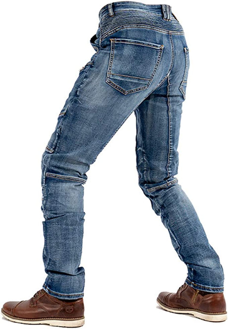 HULG Pantalon Moto Mujer Pantalon Proteccion Moto Pantalon Impermeable Moto  Jeans Drop-resistant Breathable Jeans Racing Pants (blue,M) : :  Coche y moto